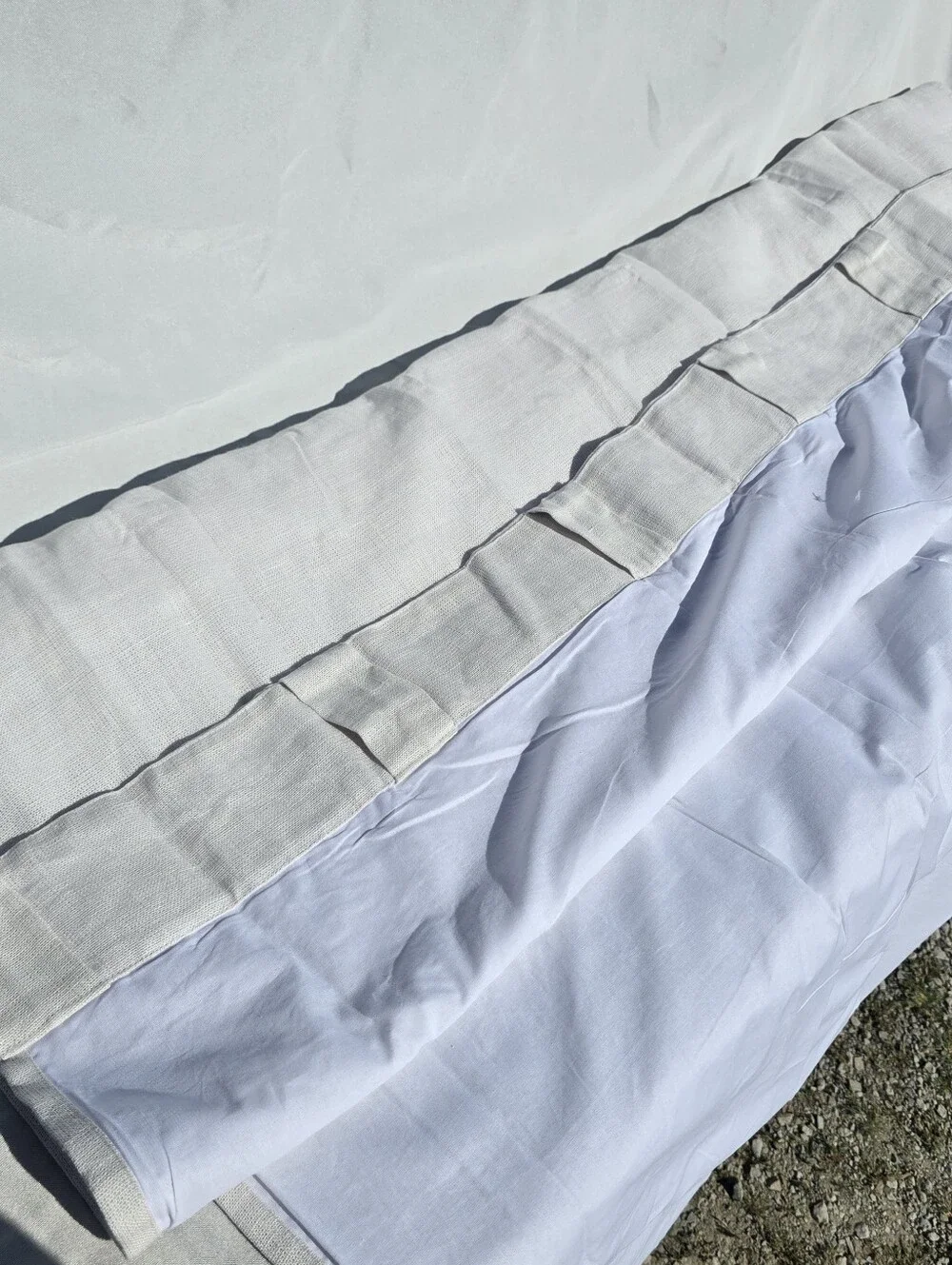 Quince 48x84 Heavyweight European Linen FILTERING Cloud Curtain 48